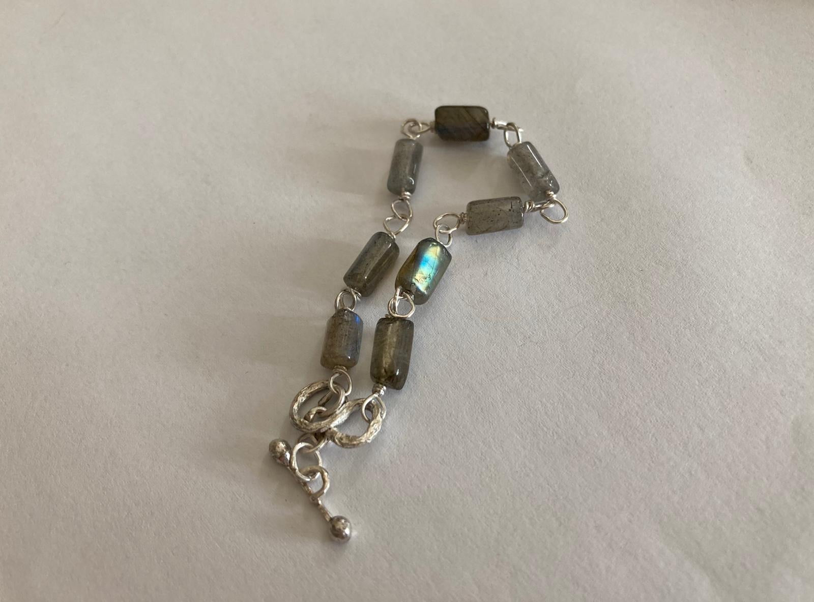 Gemstone Bracelet by Kosas - Silver Collection