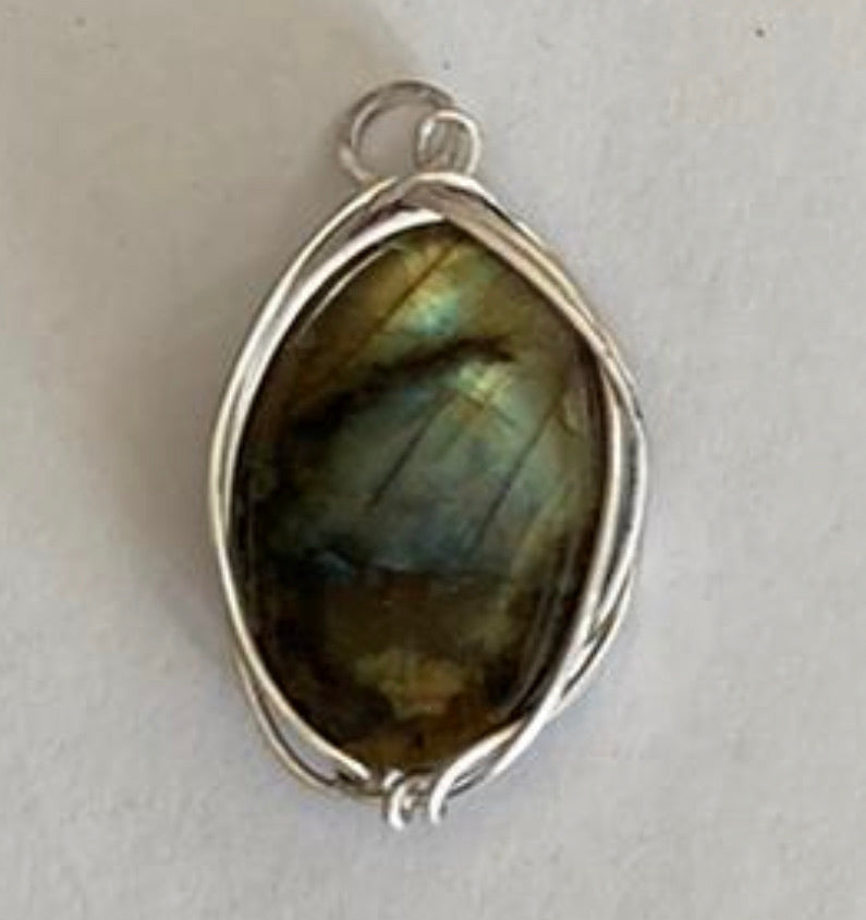 Gemstone Pendant by Kosas - Silver Collection